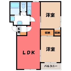 結城駅 徒歩15分 1階の物件間取画像